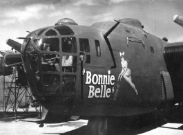 B-24 "Bonnie Belle," in CBI during WWII.