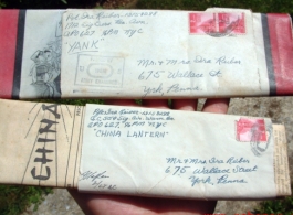Unopened Yank and China Lantern newspapers that Ira Reiber sent home from China to his family during WWII. Ira Reiber served in the CBI.