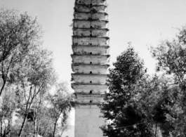 A Buddhist pagoda in Yunnan, maybe in Dali. During WWII.