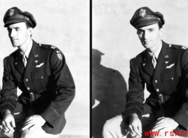 Captain Joseph T. Callaway was part of the original 341st Bomb Group Cadre. Arriving in India as a Lieutenant in May of 1942, he was assigned to the 22nd Bomb Squadron, where he gained experience, rank and became a Flight Leader. Although he had completed his required combat flying time and was eligible to return to the USA, he volunteered for a 'second tour'. In late 1943, he was given Command of the 491st Bomb Squadron and in January 1944 led them over the Hump to their new station, Yangkai AB, China.