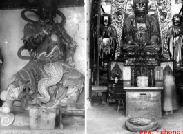 Buddhist statues in China during WWII.