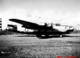 A B-24 Liberator bomber in the CBI.