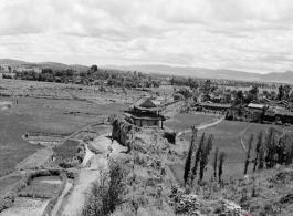 Old village wall in Yunnan province, China, during WWII.