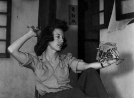 An American woman keeping up appearances in Guilin during WWII.