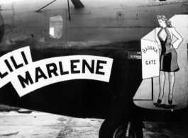 The B-24 "Lili Marlene" in the CBI during WWII.