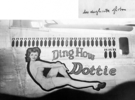 B-24 "Ding How Dottie" in the CBI during WWII. 308th Bombardment Group, 14th Air Force.