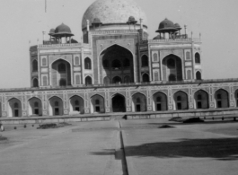Humayun Tomb, Delhi, India, during WWII.  Photo from George Skinner.