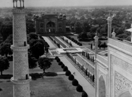 Taj Mahal during WWII.