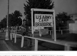 U.S. Army Camp Brabourne in Calcutta ruing WWII. Radio station VU2ZU.   Photo by E. L. R. 1944-45.