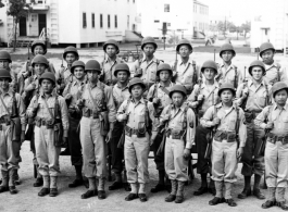 Fascinating stateside photo of a possible combined unit of American and Chinese (or Chinese American) troops.