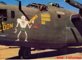 Scan of an image of "The GOON" B-24 bomber from National Geographic. In the CBI during WWII.