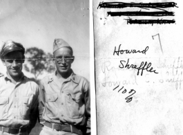 Brothers Robert B. (Bob) Shreffler and his brother Howard (Bud) E. Shreffler, were assigned to the 758th Railroad Shop Battalion in India during WWII. 