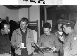 GIs hang out in barracks somewhere in the CBI during WWII. Image from Lt. W. Thomas Flemming, 16th Combat Camera Unit.
