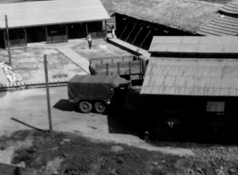 Allied base or depot buildings in the CBI during WWII.  Photo from Robert M. Wilson.