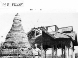 Bomb ruins at Bhamo.  Image from M. E. Felker.
