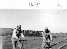 American engineers in China work on fuel pipeline from India. During WWII.
