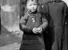A pair of cute kids near Kunming, China, during WWII.  Image provided by Dorothy Yuen Leuba.