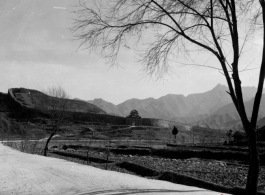 An old city wall in SW China during WWII.  Photo from Dorothy Yuen Leuba.