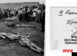 Executed Chinese men in Kunming, June 1943.  Submitted by Wilkinson.