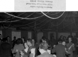 This particular image seems to be of a party and dance at the Hostel #10 Officer's Club on January 19, 1945. Photo from Dorothy Yuen Leuba.