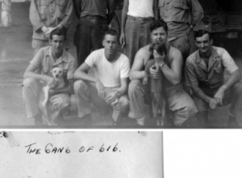 "The gang of 616" in the CBI during WWII.  Photo from Steven Ducaj.