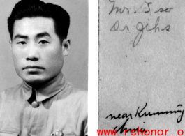 Picture of Mr. Tso, near Kunming, China, during WWII.