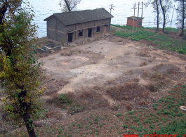 Remains of the old tennis courts at the American Camp Schiel rest camp, to the east of Kunming at the north end of Yangzonghai (阳宗海) lake, in 2007.