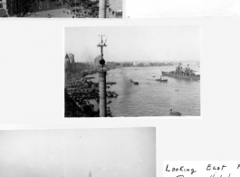 Whangpoo River and the Bund, in Shanghai, China, during WWII.