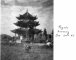 Pagoda in Kunming, October 20th, 1945.