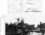 Bridge under construction along the Burma or Ledo Road during WWII.  US Army Signal Corps photo from Joseph L. Singleton.
