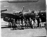 The B-24 "Little Flower" in the CBI during WWII.  Photo from Emery and Beth Vrana.