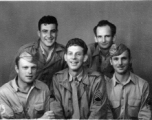 Some members of the 12th Air Service Group pose. During WWII.