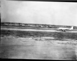 A C-54 on a runway in the CBI, probably Assam, India.    From the collection of David Firman, 61st Air Service Group.