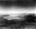 Aerial view looking south over Erhai Lake (洱海) in Yunnan, during WWII.
