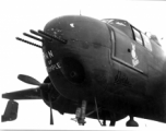 The B-25 "Ann of Temple" in the CBI during WWII. The nose also has "Goldie" written on the nose, and a cat figure with "K'man" below it.