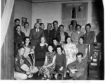 "16CCU at Dr. Graham's house." During WWII.  Noted on image: Dr. & Mrs. Graham, Howard W. Pennebaker, Frank W. Tutwiler,  and others.