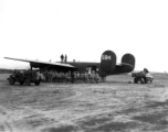Chinese paratroops getting ready to board a converted B-24, tail number #330594.  Image from U. S. Government official sources. 