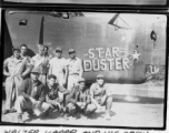 Walter Kappel and his crew with B-24 "Star Duster" in the CBI during WWII.