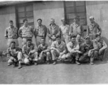 American flyers pose in Yunnan, China, during WWII. Likely 308th Bombardment Group.
