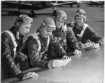 American pilot cadets in training. Stan Mamlock on far left.