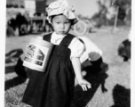 Local people in Burma near the 797th Engineer Forestry Company--a small child.  During WWII.