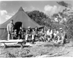 Campout at Qingshuihai lake (清水海) : Wilbur Carter, Clarence Hall, end on right is Harry Gordon.