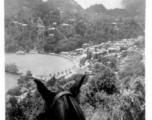 View from horseback at Darjeeling, India, during WWII.