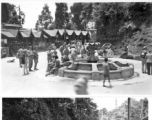 Street scene at Darjeeling, India, during WWII.