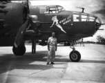 A B-25 named "Windy City Winnie" in the CBI.