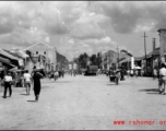 A street in Liuzhou in 1945, during WWII. This should be south of the river.
