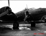 A B-17 in the CBI.  From the collection of David Firman, 61st Air Service Group.