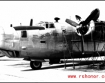 Pancho's Virgin, a transport plane based on the B-24 air frame.  From the collection of David Firman, 61st Air Service Group.