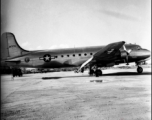 A C-54 transport in the CBI, tail number #317170.  From the collection of David Firman, 61st Air Service Group.