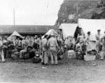 The notation provided by Al on the back of the photo is simply, "Waiting to evacuate." This is just prior to the Japanese over running the base (at Liuzhou or Guilin)  in October 1944, as part of Ichigo.